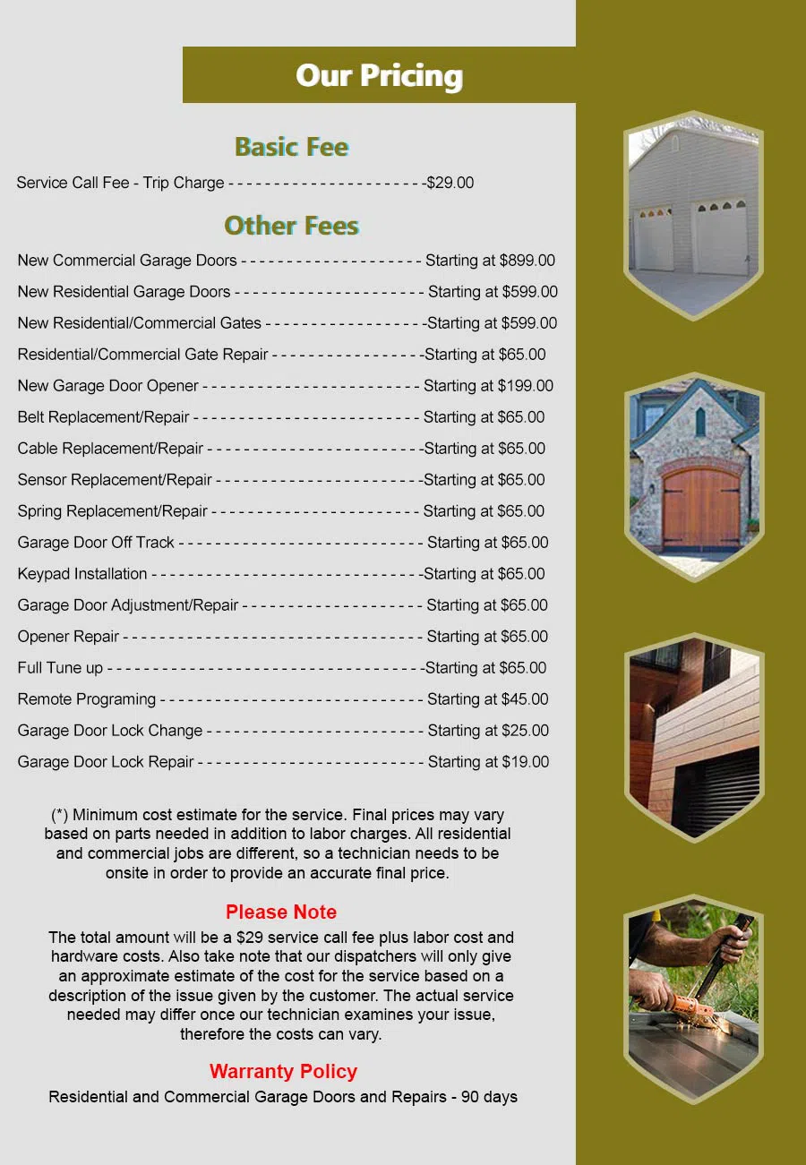 HighTech Garage Doors Jacksonville, FL 904-712-0540