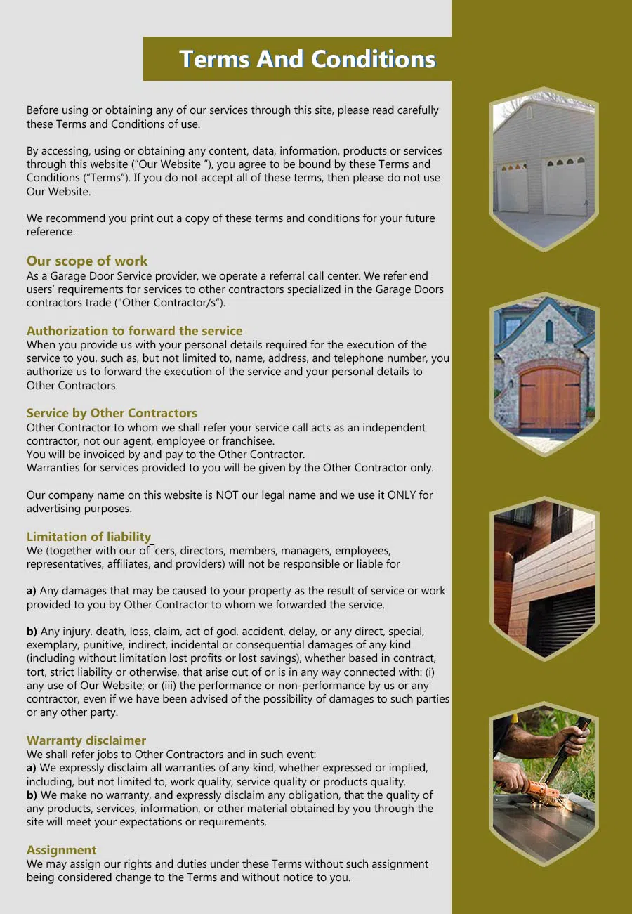 HighTech Garage Doors Jacksonville, FL 904-712-0540